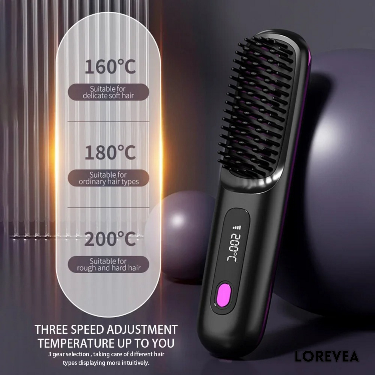 Lorevea™ Portable PureStraight Brush PRO