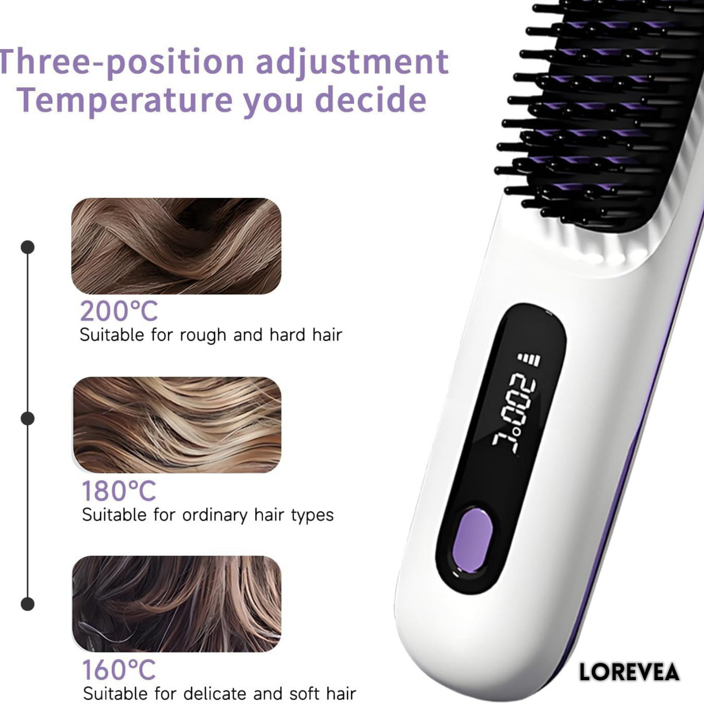 Lorevea™ Portable PureStraight Brush PRO